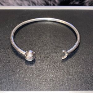 Pandora Moments Moon and Stars Open Bangle